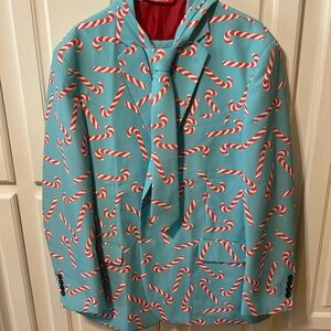 Shinesty Candy Cane men’s suit.  Size in photos